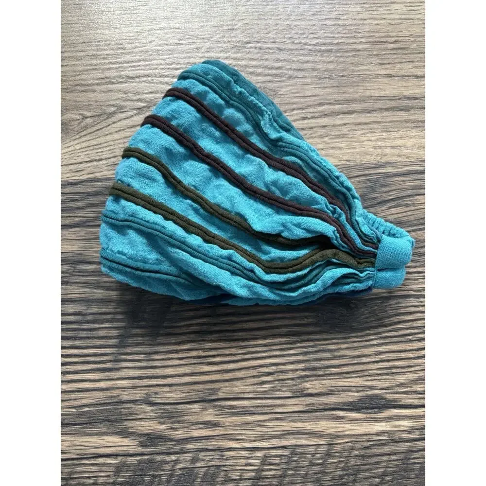 Handmade Nepal Cotton Headband Head Wrap Boho Hippie Yoga Festival Turquoise